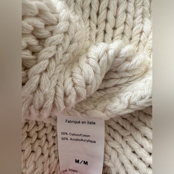 Dimensione One Beige Cableknit Sweater Size Medium Made in Italia - Picture 5 of 8